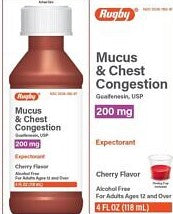 Rugby Mucus & Chest Congestion Cherry Flavor 4fl oz