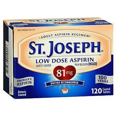St Joseph 81mg Low Dose Aspirin (120 enteric coated tablets)
