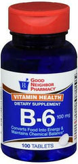 Good Neighbor Pharmacy Vitamin B-6 100mg (100 tablets)