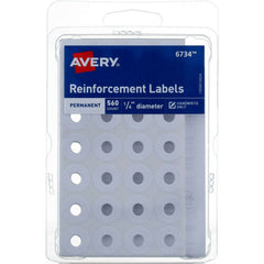 Avery Reinforcement Labels Permanent 560ct 1/4" Diameter