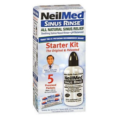 NeilMed Sinus Rinse Starter Kit (one 240ml squeeze bottle & 5 premixed packets)