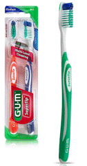 GUM SuperTip Medium Toothbrush 2pk