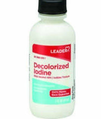 Leader Decolorized Iodine Solution- 2 oz