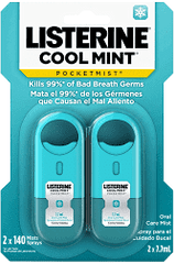 Listerine Cool Mint Pocket Mist - 2x7.7ml