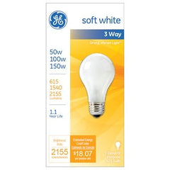 GE Soft White Light Bulb 3-Way 50/100/150 Watt (1 Pack)