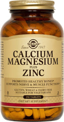 Solgar Calcium Magnesium Plus Zinc 250tablets