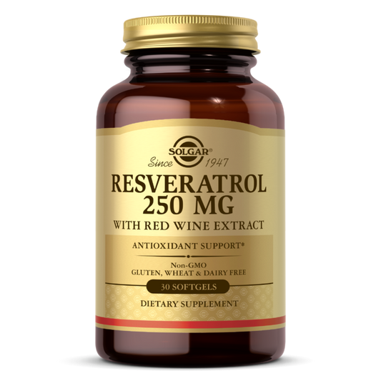 Solgar Resveratrol w/Wine Extract 250mg 30softgels