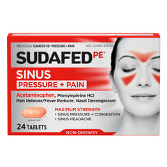 Sudafed PE Sinus Pressure & Pain 24 tablets