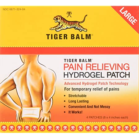 Tiger Balm Pain Relieving Hydrogel Patch 4ct