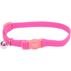 Pet Attire Breakaway Adjustable Cat Collar Pink 8"-12"