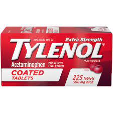 Tylenol Extra Strength Coated Tabs 225count