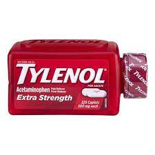 Tylenol Extra Strength 500mg ea. (325 caplets)