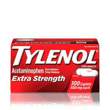 Tylenol Extra Strength 500mg ea. (100 caplets)