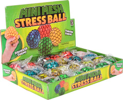 Mini Mesh Stress Ball Assorted Colors 1ct