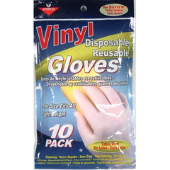 Vinyl Disposable-Reusable Gloves 10pk