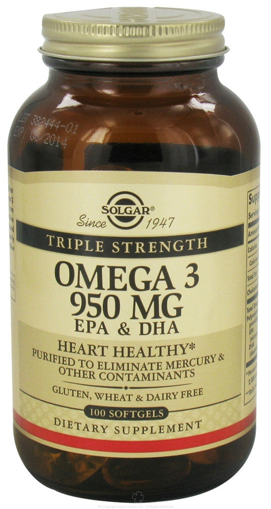 Solgar Omega 3 950mg Triple Strength 100softgels