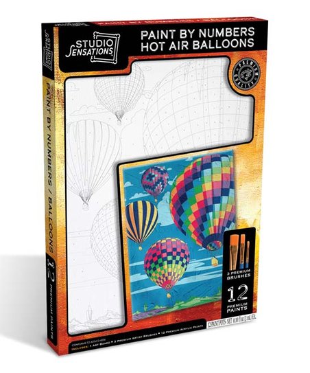 Studio Sensations Paint By The Numbers Hot Air Balloon