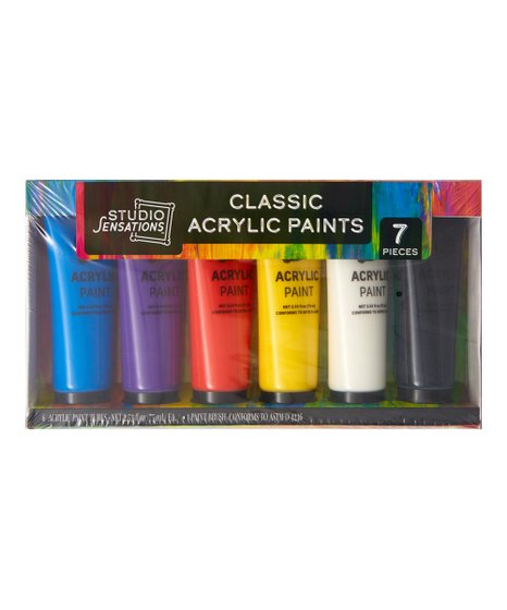 Studio Sensations Classic Acrylic Paint 7 pieces